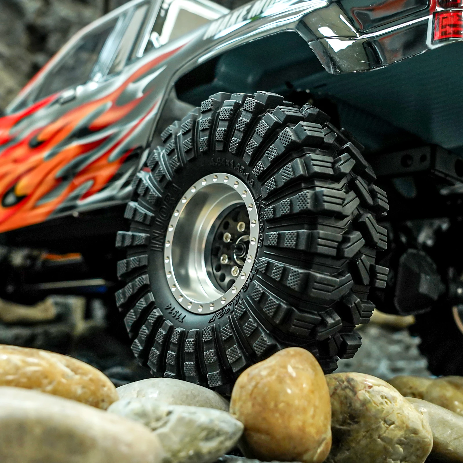 INJORA King Trekker 1.9" All Terrain Tires for 1/10 RC Crawler (118*42mm) (S5)