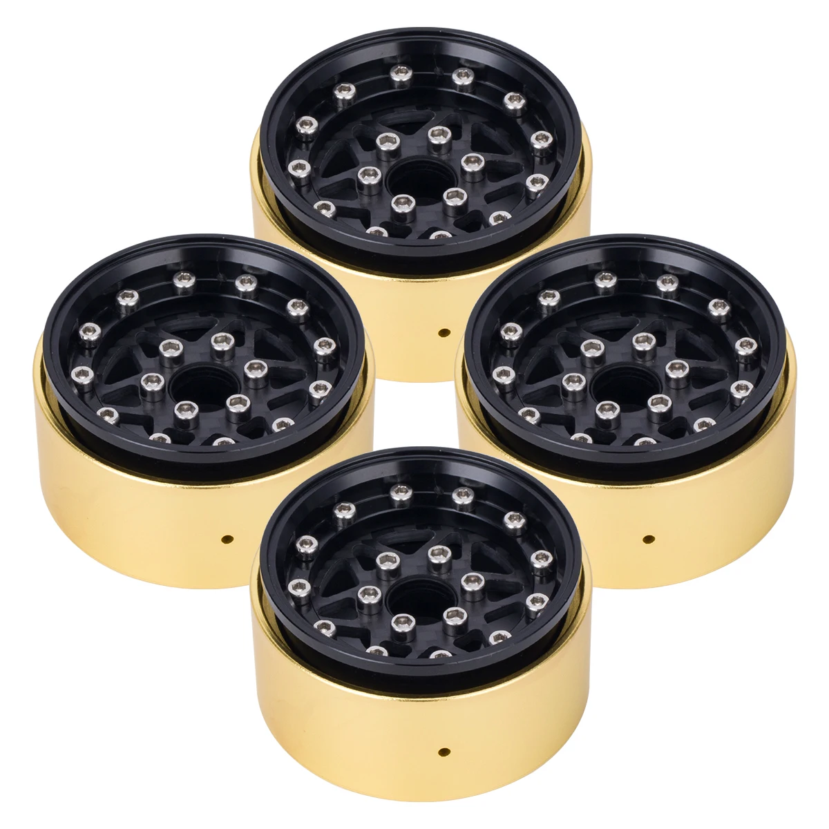 Metal 1.9" Beadlock Wheel Rim Internal Counterweight Clamp Ring for 1/10 RC Crawler Car Axial SCX10 II Traxxas TRX4 D90