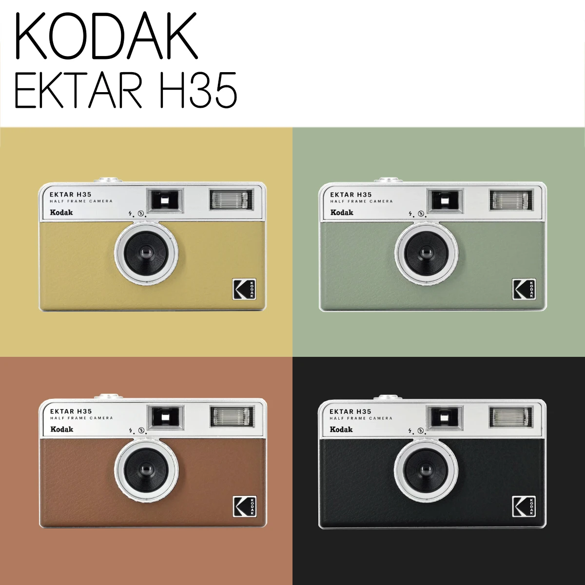 Original KODAK EKTAR H35 KODAK H35N Half Frame Camera 35mm Kodak Film Camera Reusable Film Camera Optional ColorPlus 200 Film