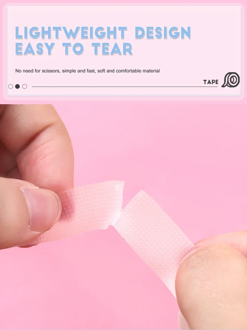 Wholesale Eyelash Extension Tape Under Eye Patches Easy to Tear Micropore Tape Professional Lashes Tape Sensitive Skin Using