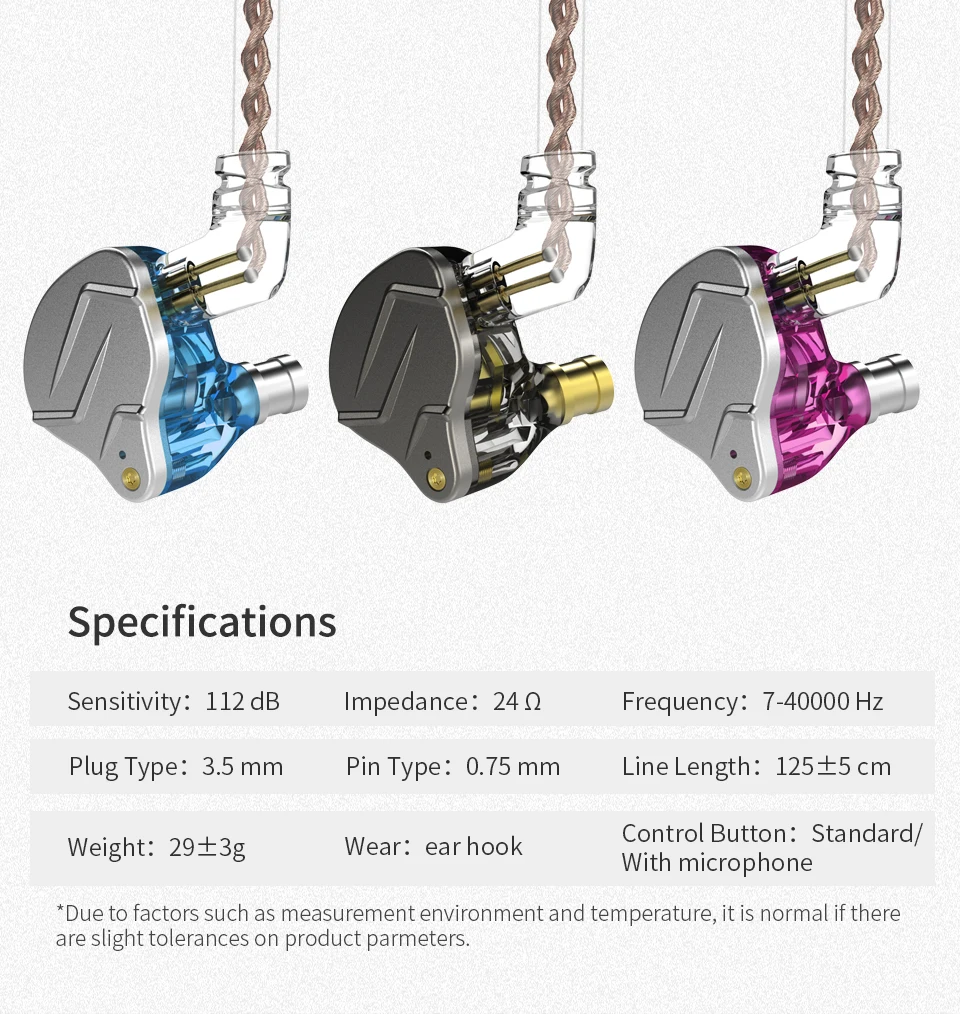 KZ ZSN PRO 1BA 1DD Hybrid Drive In Ear Earphones HIFI Metal Bass Earbud Sport Music Headset Replaceable