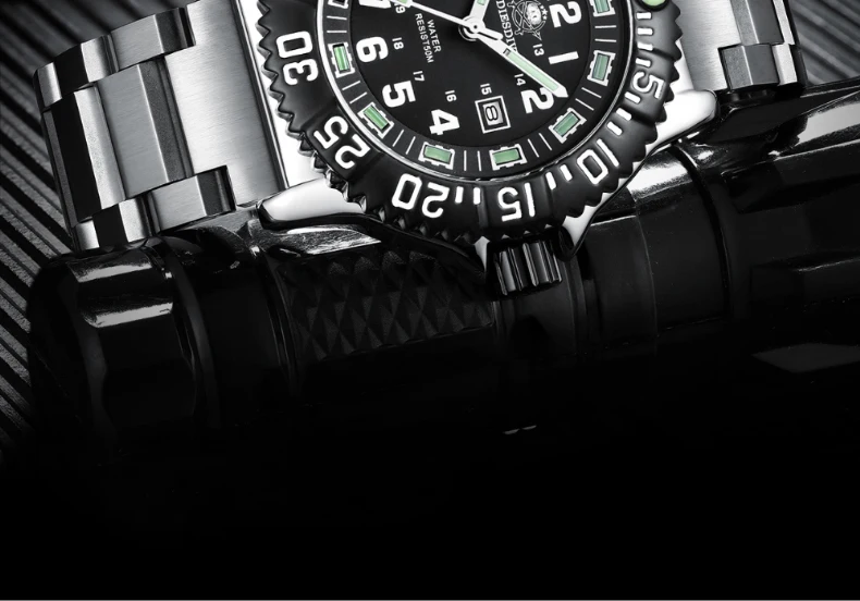 ADDIESDIVE Fashion Men's Analog Watches 50m Waterproof Luminous Tube Nylon Sports Men Military Wristwatches Quartz Watch For Men