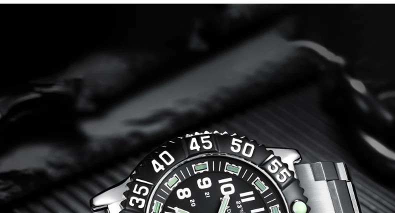 ADDIESDIVE Fashion Men's Analog Watches 50m Waterproof Luminous Tube Nylon Sports Men Military Wristwatches Quartz Watch For Men