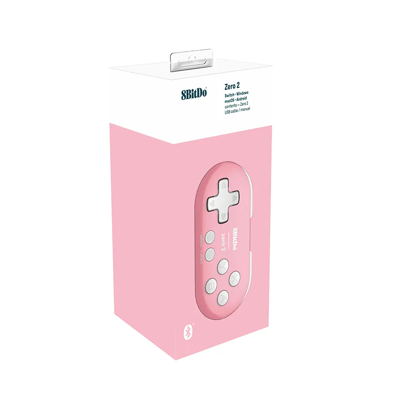 8BitDo Zero 2 Bluetooth Gamepad,Mini Game Crontroller for Nintend Switch PC Windows Android MacOS.