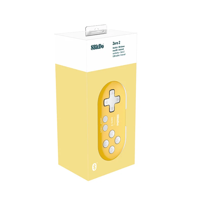 8BitDo Zero 2 Bluetooth Gamepad,Mini Game Crontroller for Nintend Switch PC Windows Android MacOS.