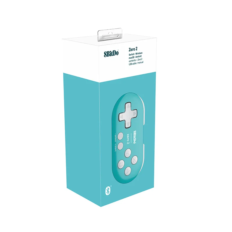 8BitDo Zero 2 Bluetooth Gamepad,Mini Game Crontroller for Nintend Switch PC Windows Android MacOS.