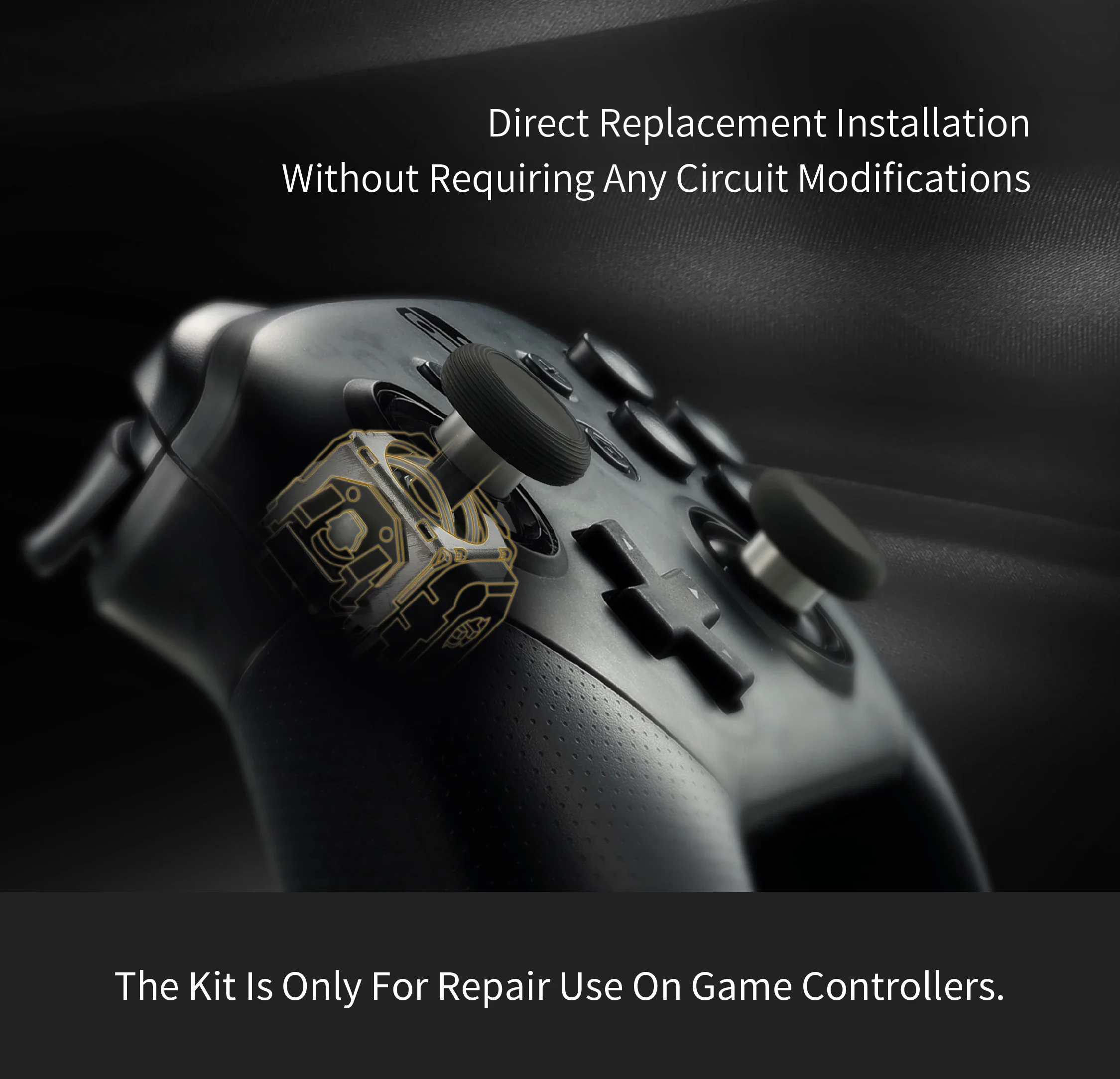 GuliKit Anti-Drift TMR Joystick for PS4 Xbox Series Gamepad for Switch Pro PS5/PS5 Edge Controller Game Accessories Replacement