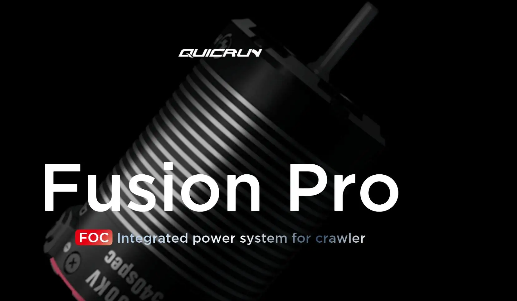 HobbyWing QuicRun Fusion Pro 540 2300KV Brushless Sensory Motor Built In 60A ESC 2 in 1 for RC 1/10 Climbing Car