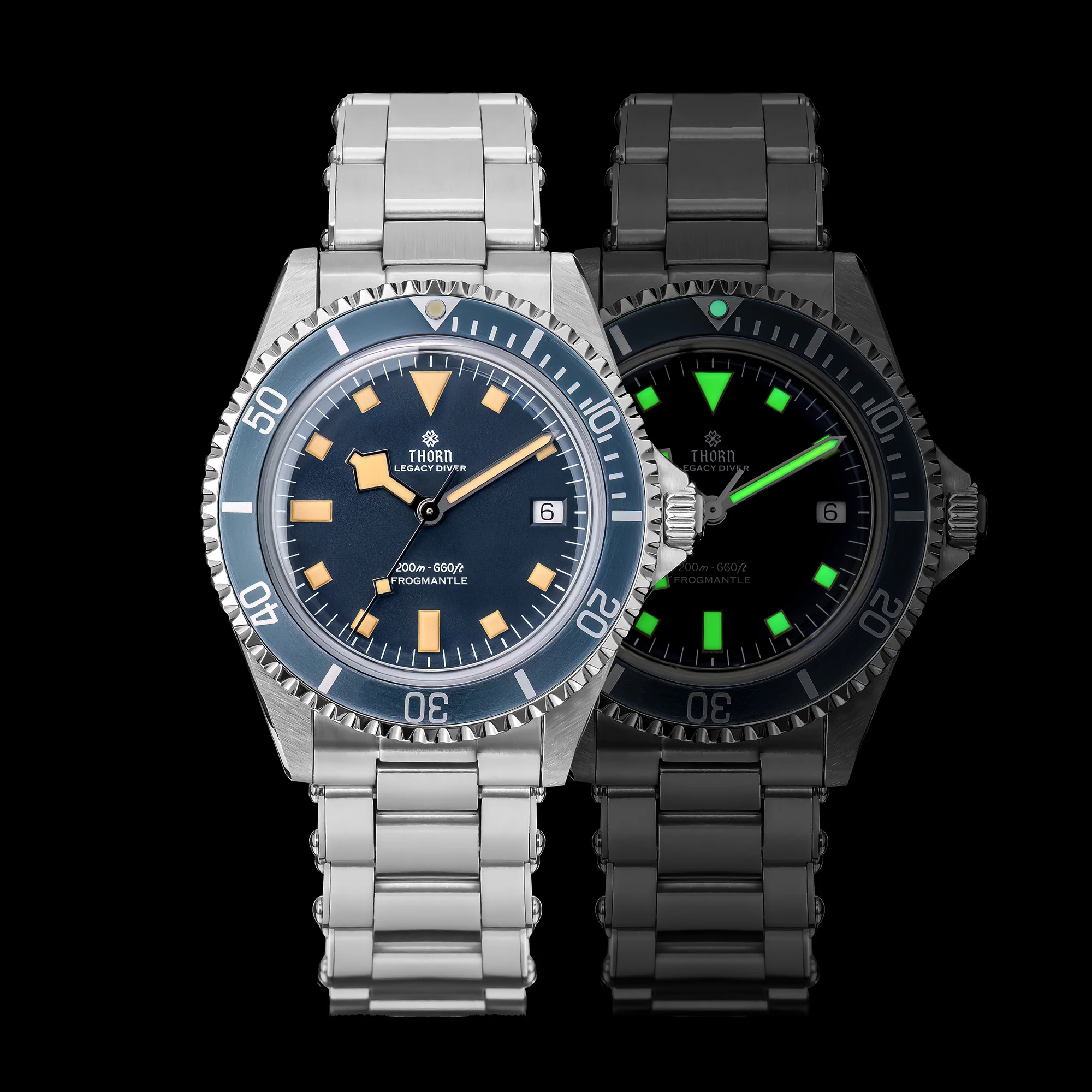 THORN T023 V4 Diver Watch Men PT5000 Automatic Watch 40Mm Mechanical Wristwatch Sapphire Waterproof 200M Vintage Luxury Watches