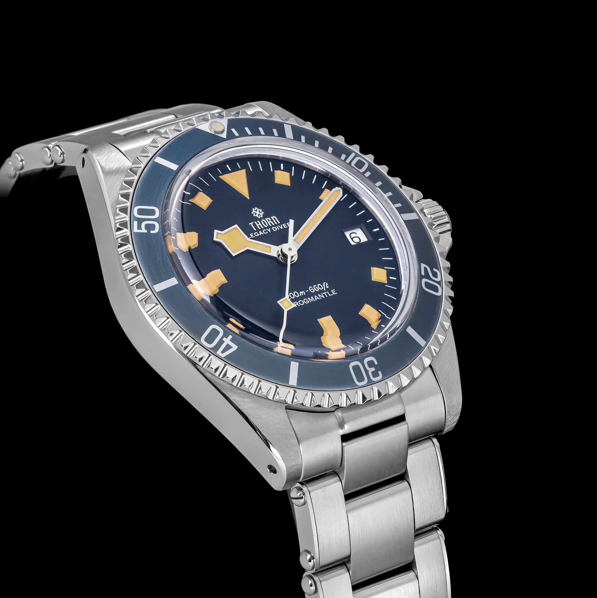 THORN T023 V4 Diver Watch Men PT5000 Automatic Watch 40Mm Mechanical Wristwatch Sapphire Waterproof 200M Vintage Luxury Watches