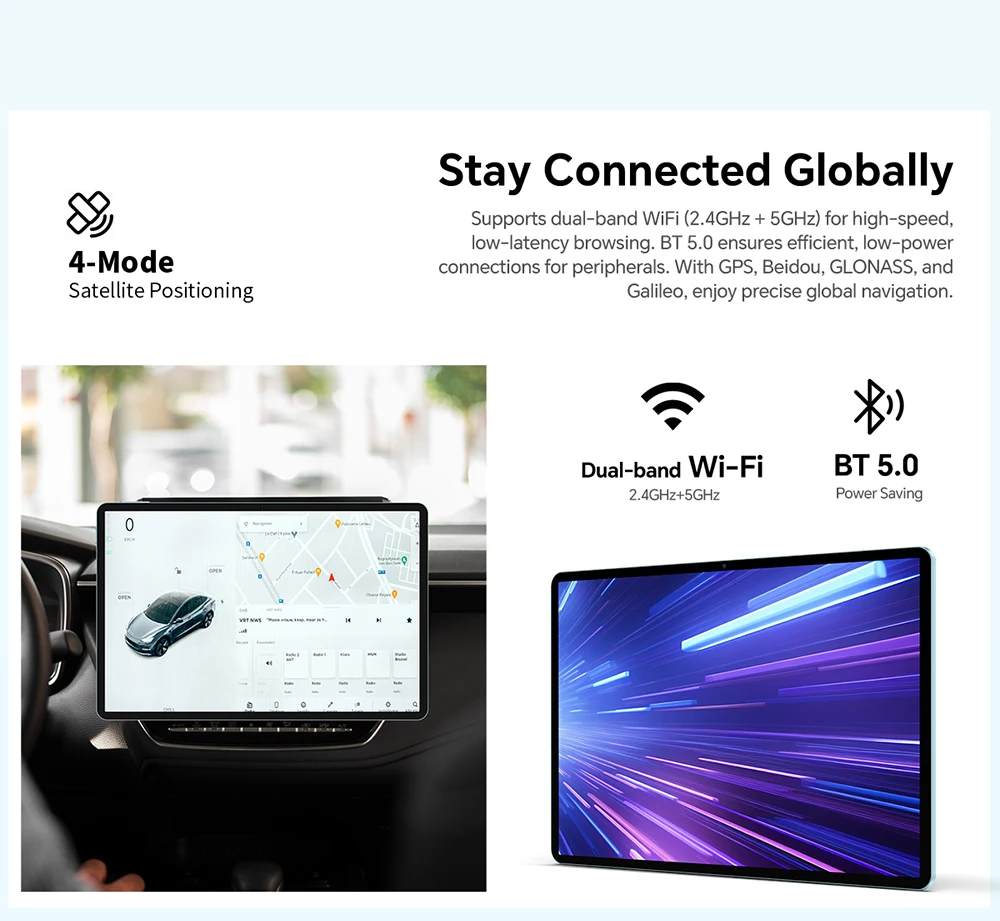 Teclast P50 Tablet 11" 90Hz Max.20GB RAM 128GB ROM Unisoc T606 Octa Cores 7000mAh Battery Android 15 Tablets LTE(4G)