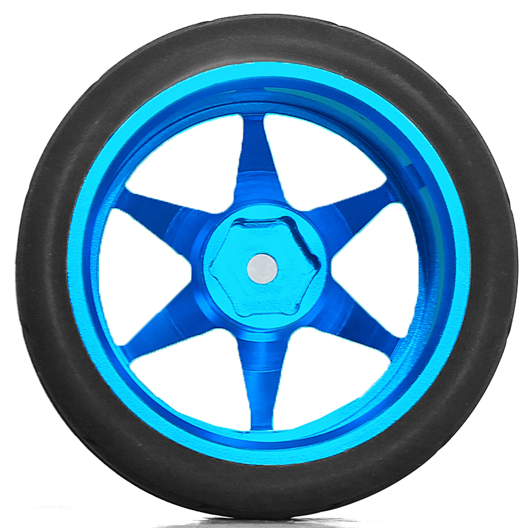 RED SPIDER 65mm Wheel Tyres Tires 12mm Hex Blue Rim Durable Rubber for 1/10 1/12 1/14 RC Car Racing Competitable Wltoys 144001