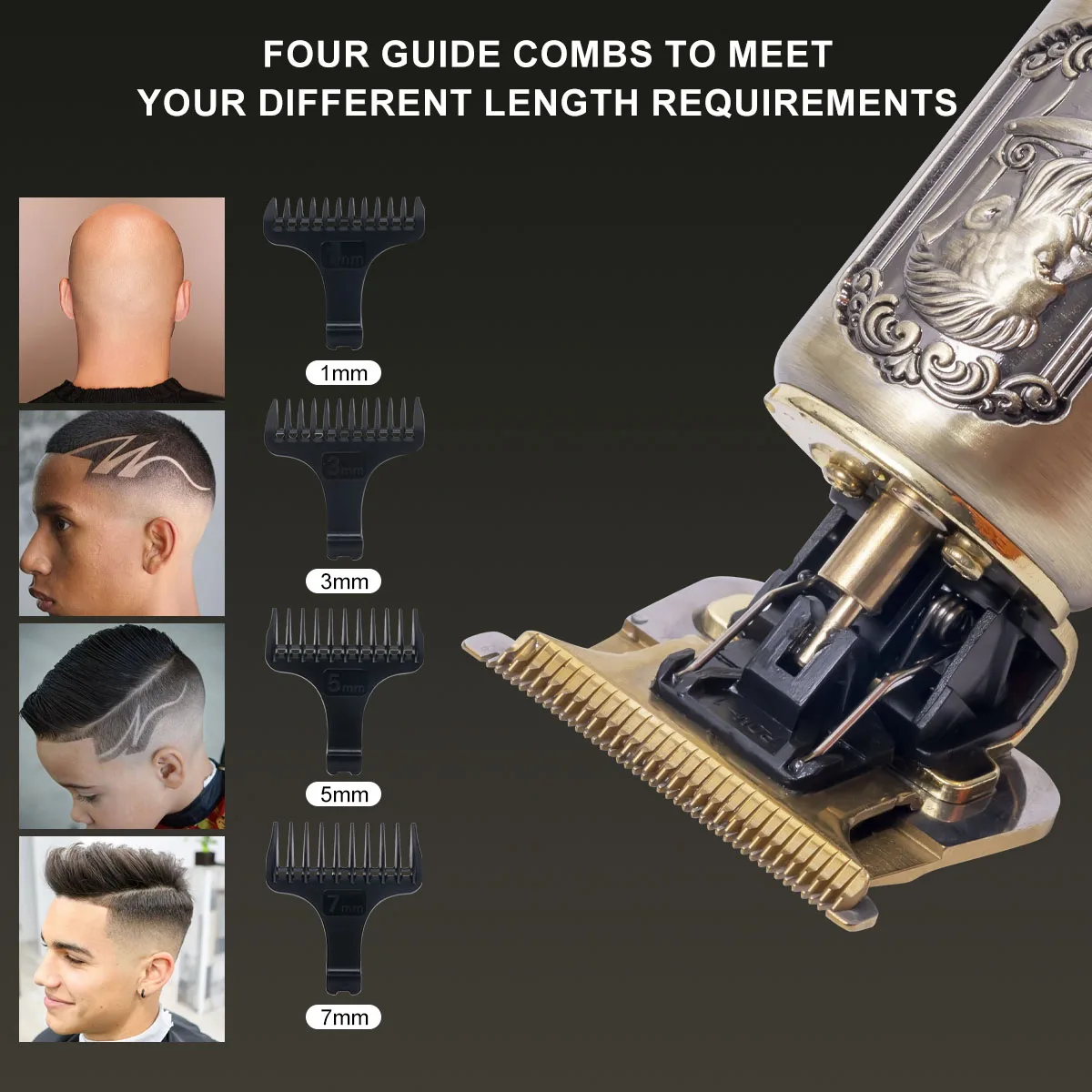Scttomon 2pc Electric Hair Clipper Trimmer Set for Skin Fade Bald Head Shaving Hairline Sculpting Beard Trimming 2-Pc Head Style Kit