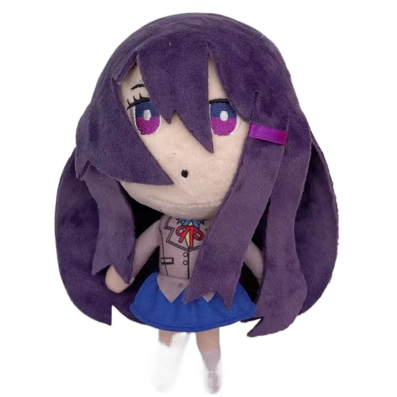 Hot Cute Doki Doki Literature Club! Plush Set Monika Sayori Natsuki Yuri Soft Stuffed School Uniform Toys for Fans Home Decor