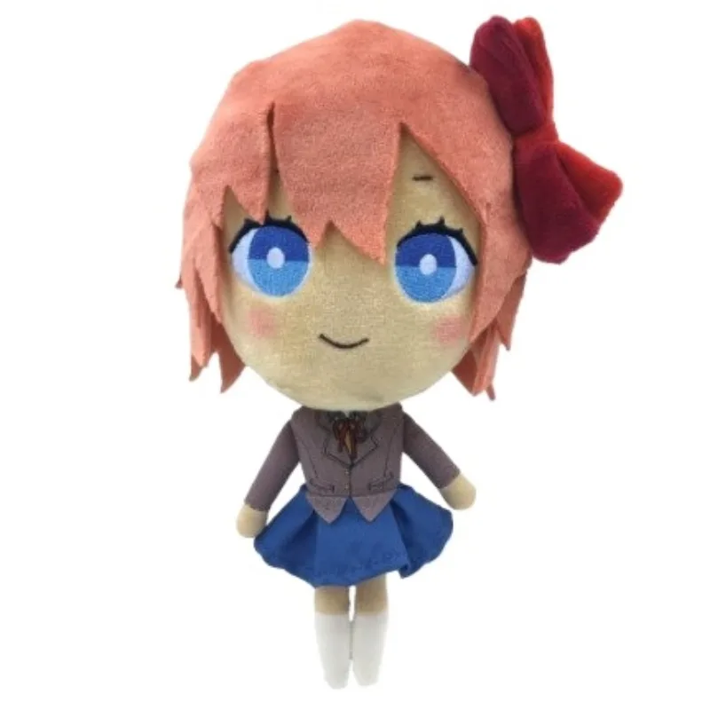 Hot Cute Doki Doki Literature Club! Plush Set Monika Sayori Natsuki Yuri Soft Stuffed School Uniform Toys for Fans Home Decor