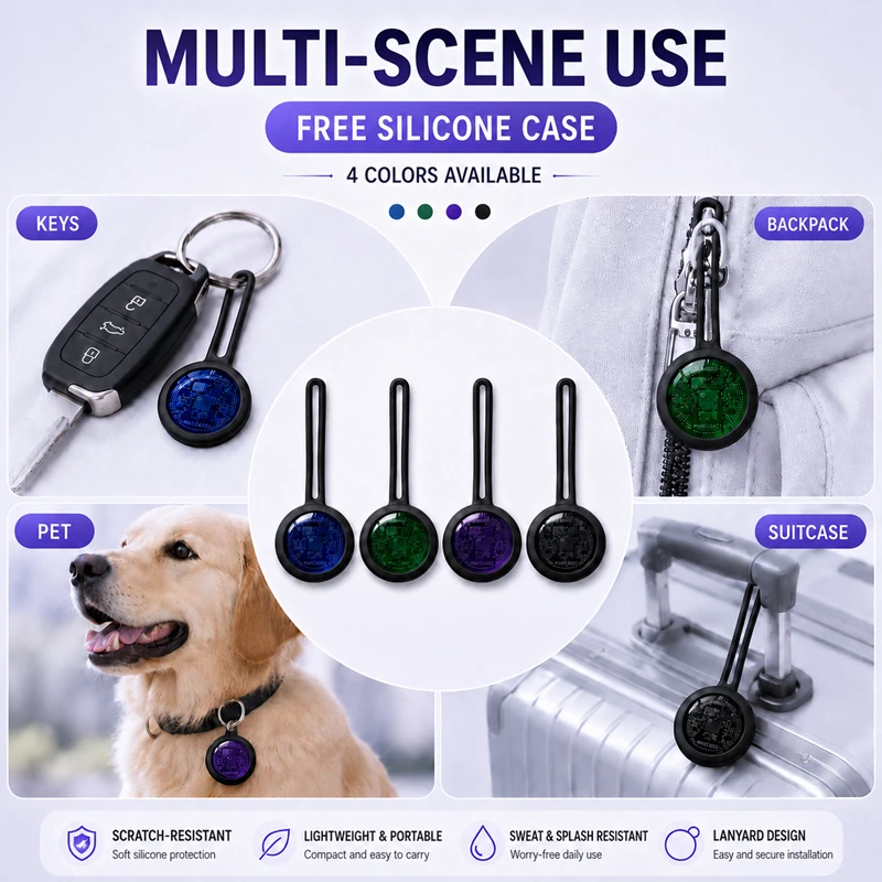 NEW Dual System Smart Bluetooth GPS Tracker Airtag Anti Lost Locator Pet Children Luggage Finder Air Tags For IOS Android 2026