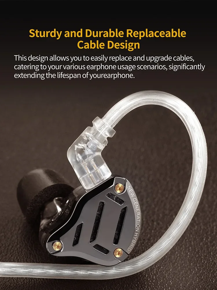 KZ ZS10 Pro 2 HIFI Metal Earphone In Ear Bass Earbud 4-Level Tuning Switch Headphone 2PIN Cable ZAS ZSX ZSNPRO AS16PRO ZS10PRO 2
