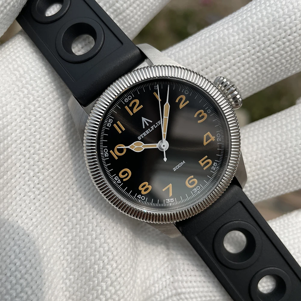 STEELFLIER Official SF741 Classic Quartz Wristwatches Souvenirs Sapphire Mirror VH31 Mute 200M Waterproof Luxury Luminous Watch