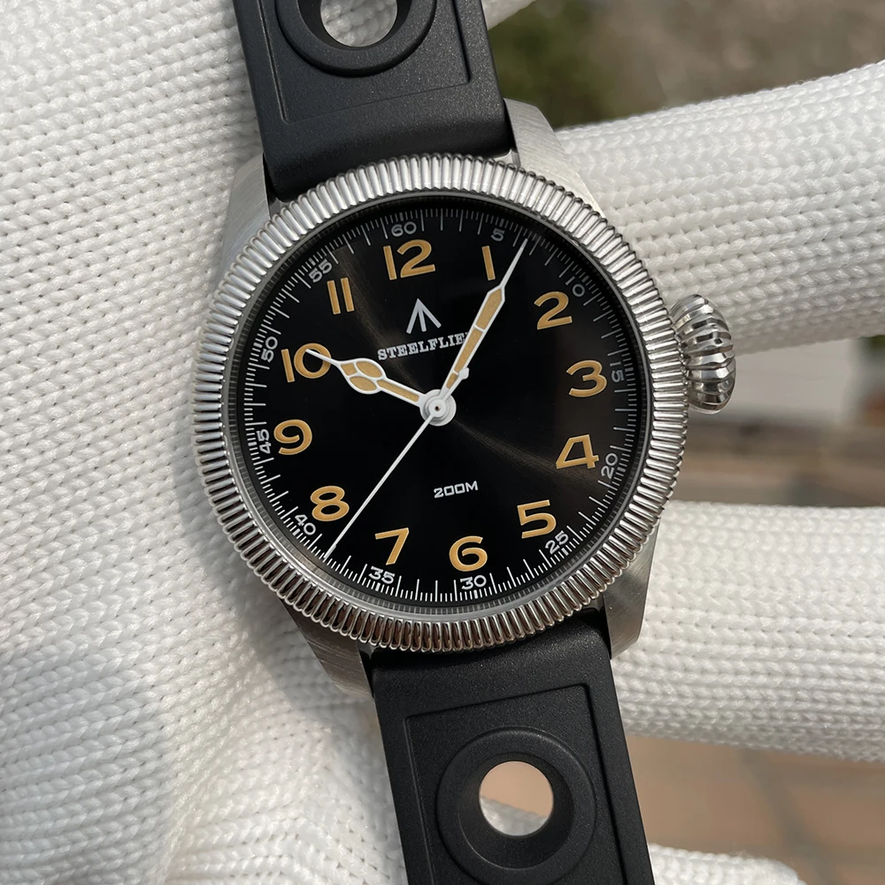 STEELFLIER Official SF741 Classic Quartz Wristwatches Souvenirs Sapphire Mirror VH31 Mute 200M Waterproof Luxury Luminous Watch