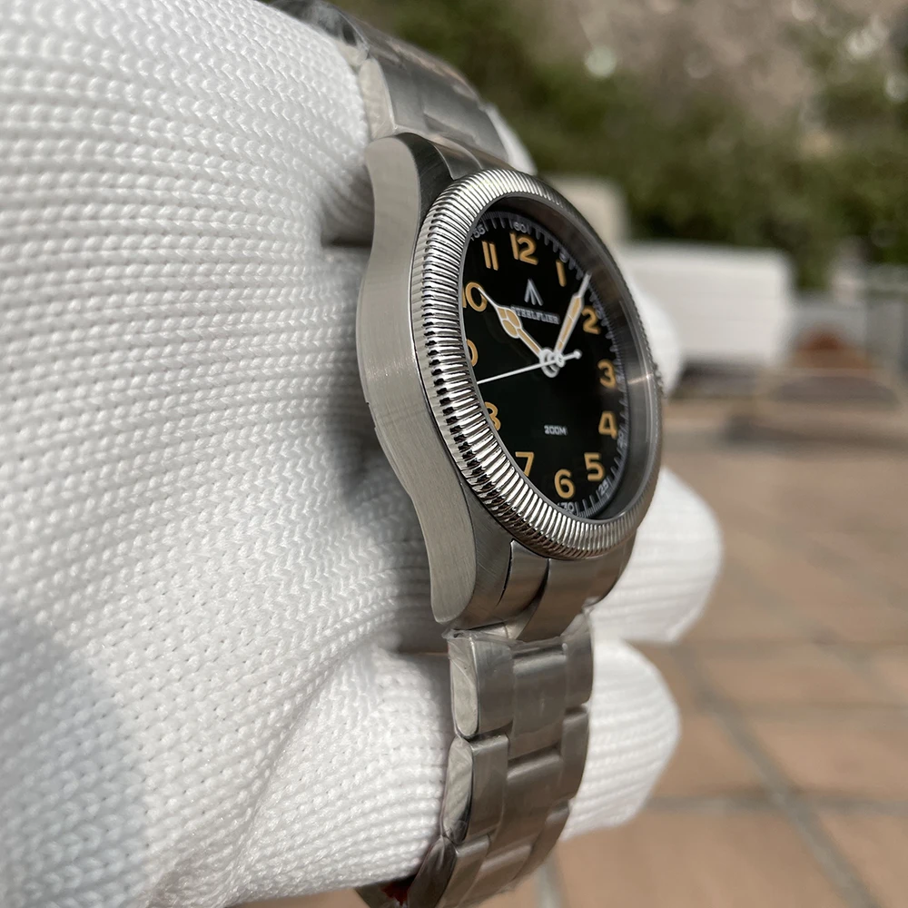 STEELFLIER Official SF741 Classic Quartz Wristwatches Souvenirs Sapphire Mirror VH31 Mute 200M Waterproof Luxury Luminous Watch