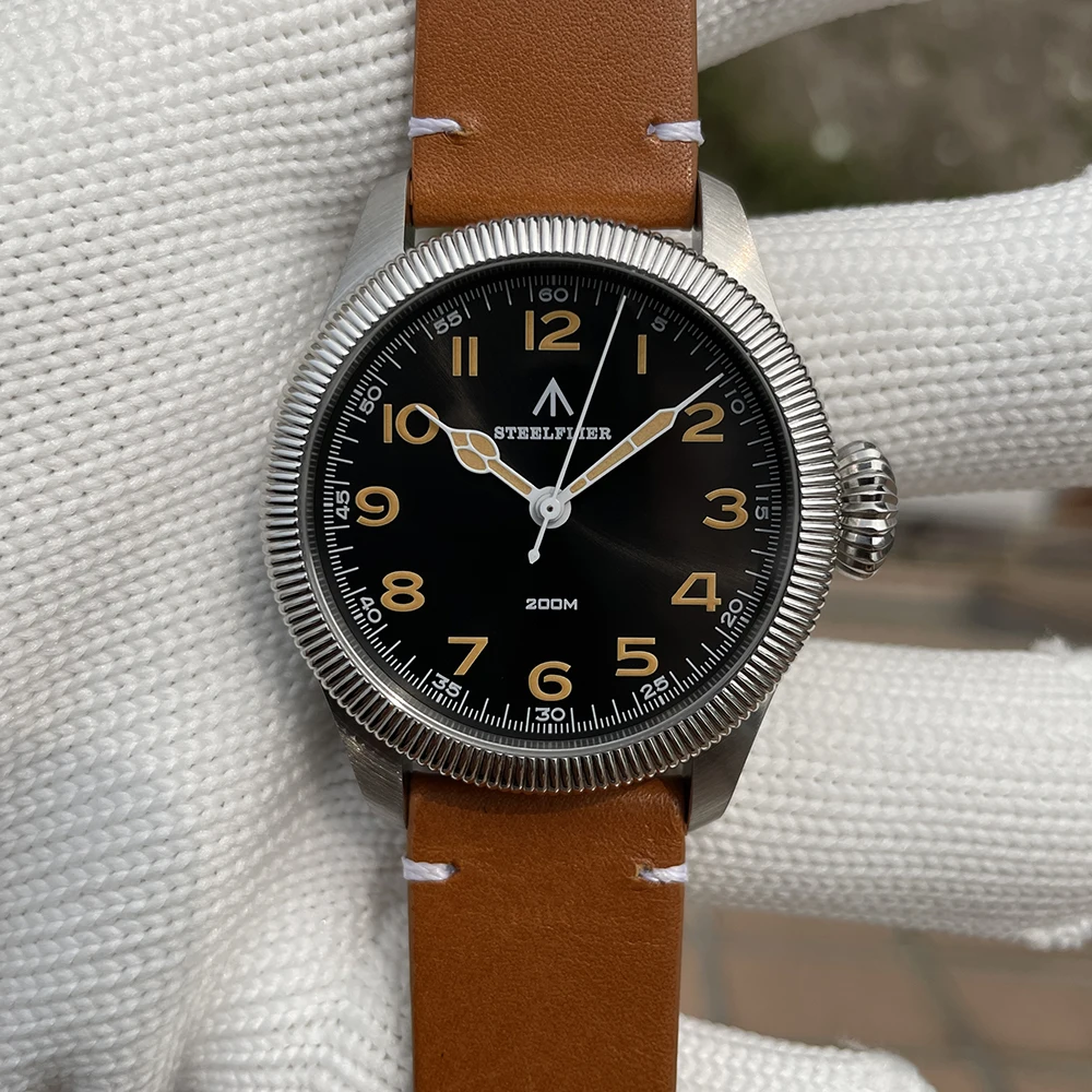 STEELFLIER Official SF741 Classic Quartz Wristwatches Souvenirs Sapphire Mirror VH31 Mute 200M Waterproof Luxury Luminous Watch