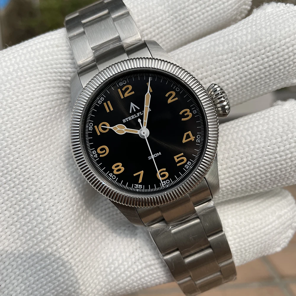 STEELFLIER Official SF741 Classic Quartz Wristwatches Souvenirs Sapphire Mirror VH31 Mute 200M Waterproof Luxury Luminous Watch
