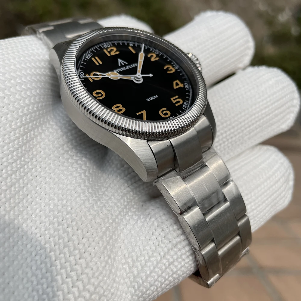 STEELFLIER Official SF741 Classic Quartz Wristwatches Souvenirs Sapphire Mirror VH31 Mute 200M Waterproof Luxury Luminous Watch