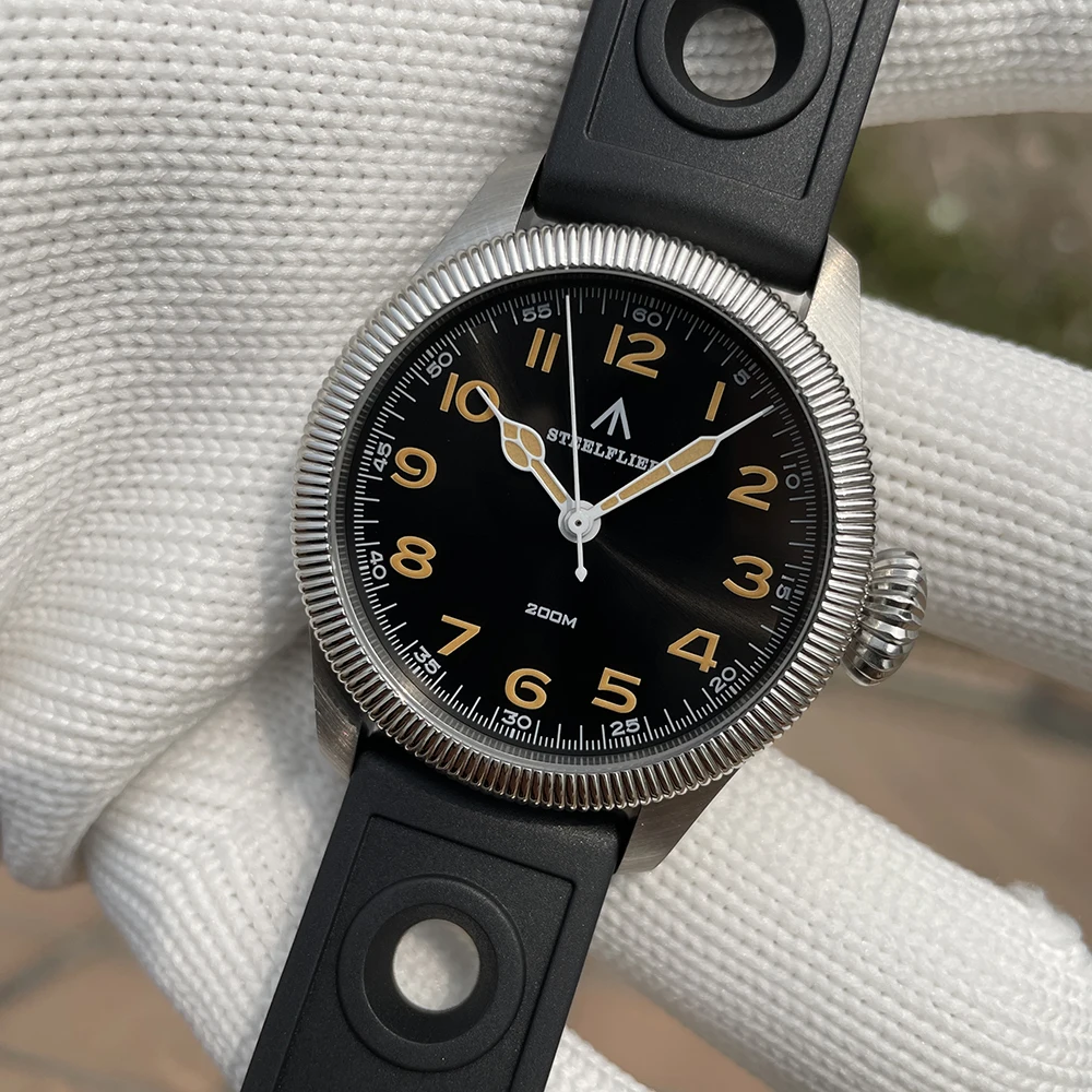 STEELFLIER Official SF741 Classic Quartz Wristwatches Souvenirs Sapphire Mirror VH31 Mute 200M Waterproof Luxury Luminous Watch