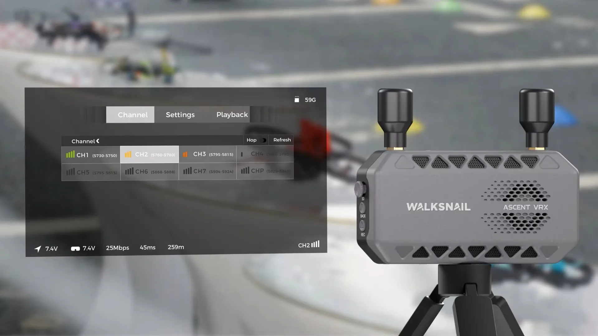 CADDXFPV Walksnail Ascent FPV VRX Receiver Supports All FPV Goggles And Displays With HDMI Input For RC Cars and Drones