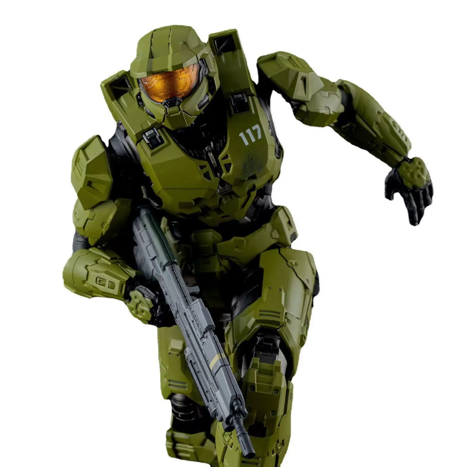 New IN STOCK 18cm Super Soldiers Sierra 117 John Reclaimer Mk Vi 1/12 Scale Action Figure Collect PVC Ornaments Game kids Gifts
