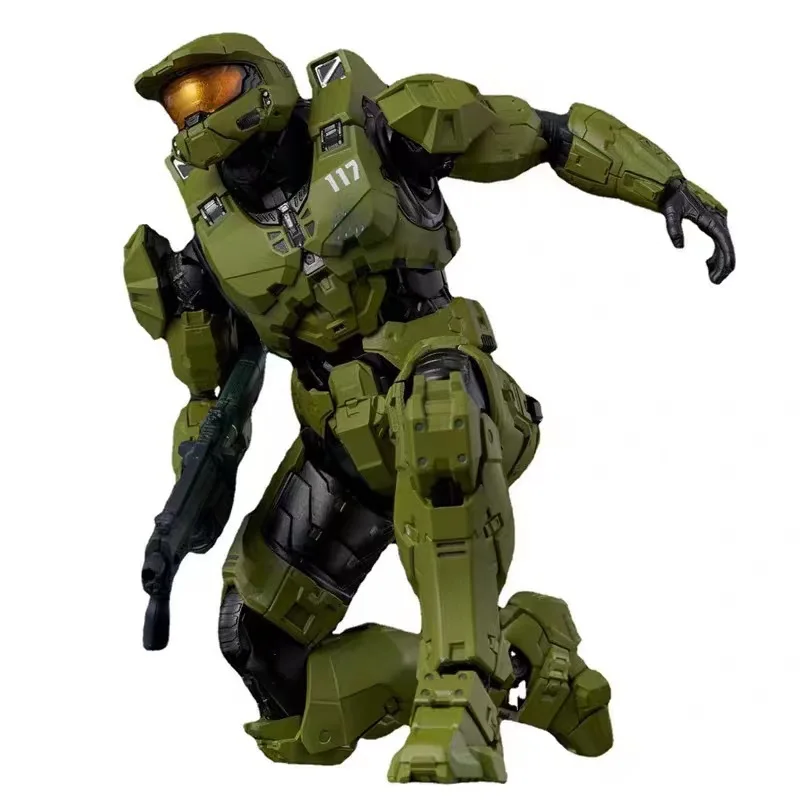 New IN STOCK 18cm Super Soldiers Sierra 117 John Reclaimer Mk Vi 1/12 Scale Action Figure Collect PVC Ornaments Game kids Gifts