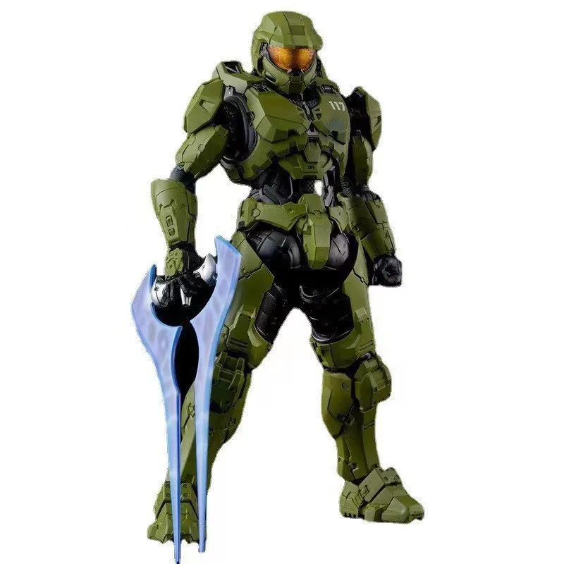 New IN STOCK 18cm Super Soldiers Sierra 117 John Reclaimer Mk Vi 1/12 Scale Action Figure Collect PVC Ornaments Game kids Gifts