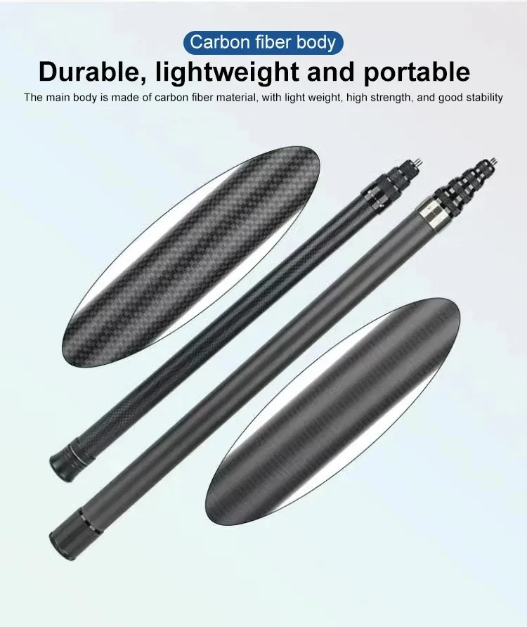 3M Carbon Fiber Scalable Monopod Extended Edition Invisible Selfie Stick For Insta360 X3 X2 For Go Pro 9 10 11 12 Stick Tripod