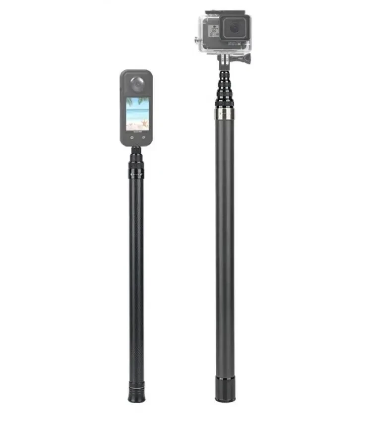 3M Carbon Fiber Scalable Monopod Extended Edition Invisible Selfie Stick For Insta360 X3 X2 For Go Pro 9 10 11 12 Stick Tripod
