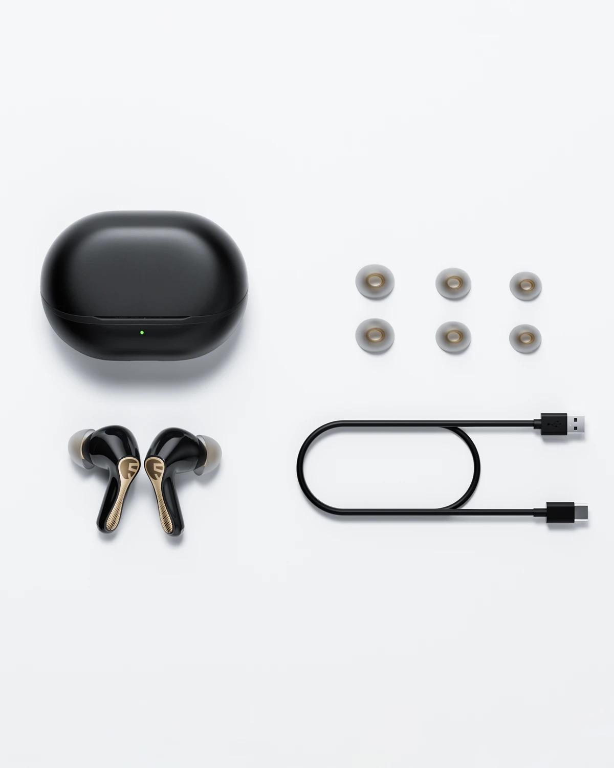 SOUNDPEATS Air5 Pro+ XMEMS Bluetooth Earphones 55dB Hybrid Adaptive ANC Earbuds, Hi-Res Wireless, LDAC/aptX Lossless Headphones