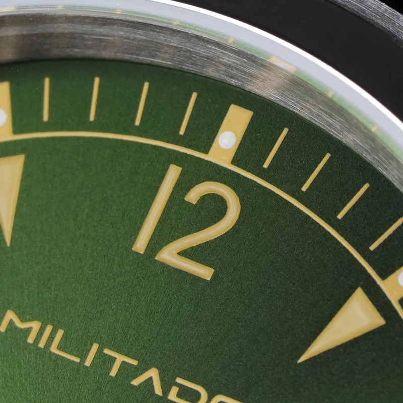 Militado ML08 Vintage Quartz Watch Ronda 515 Movement Ar Sapphire Mirror 38Mm Wrist Watch Date Super Luminous Waterproof Watches