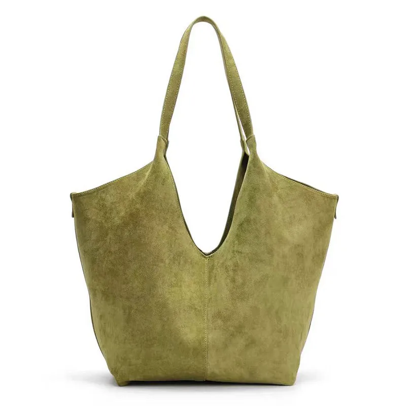 Autumn Winter All-match Bowling Shoulder For Women Horizontal Square Cowhide Vintage Tote Noble Handbag Large Capacity Shopper