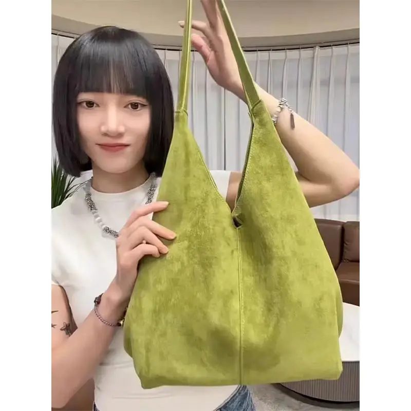 Autumn Winter All-match Bowling Shoulder For Women Horizontal Square Cowhide Vintage Tote Noble Handbag Large Capacity Shopper