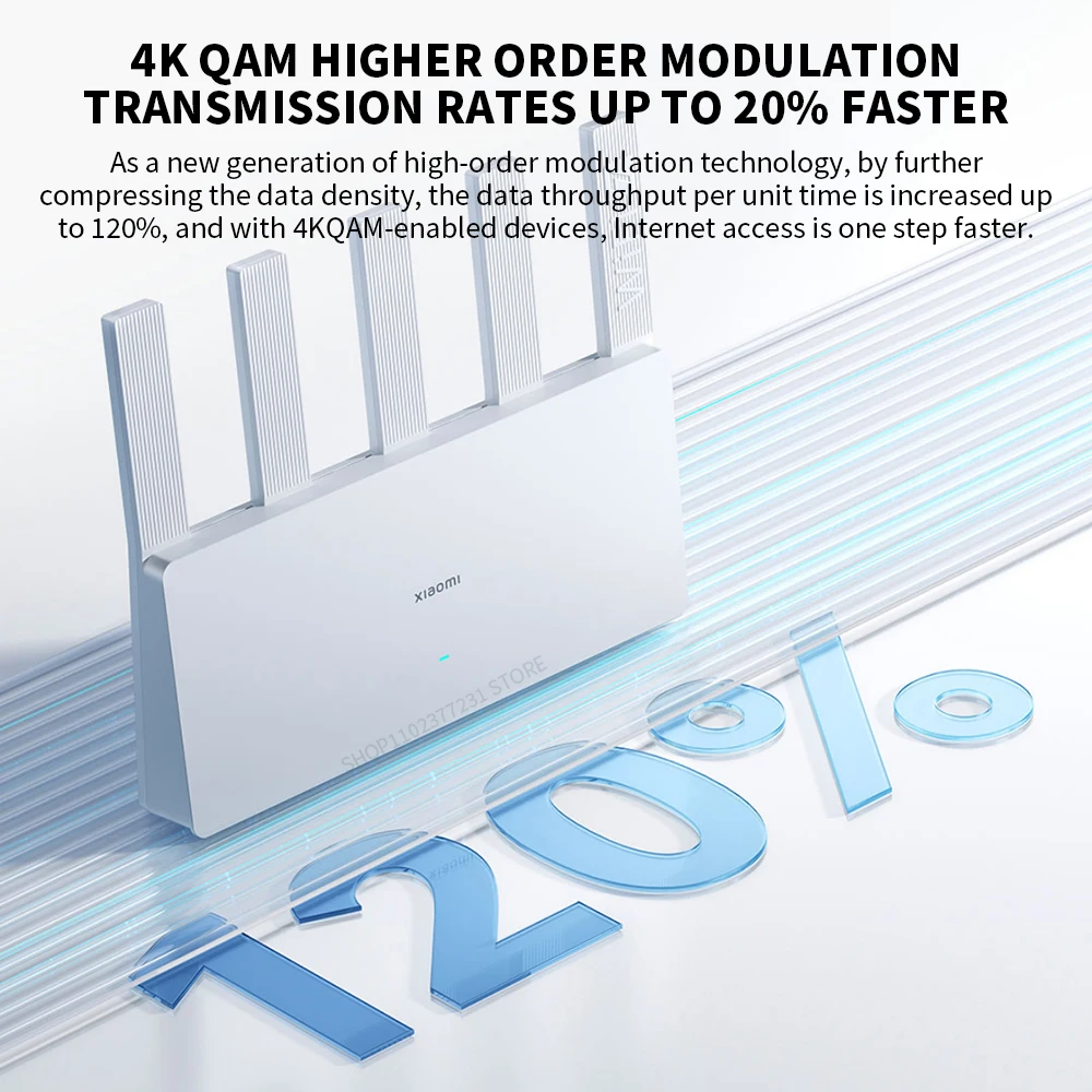 Xiaomi BE5000 Router Wi-Fi 7 Dual-Frequency Mesh Network 2.4/5GHz with 2.5G High-Speed Port IPTV OFDMA Signal Amplifier for Home