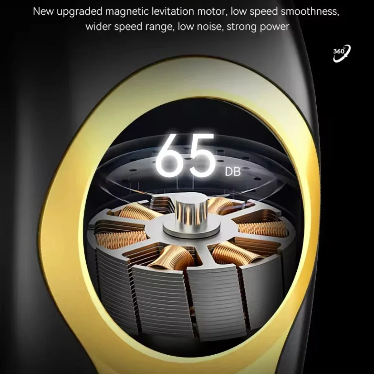 Kemei KM-2373Hair Clipper Magnetic Levitation Motor Hair Clipper Charging Base Men's Hair Clipper