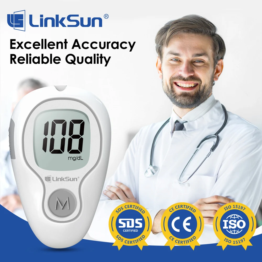 Blood Glucose Meter G-425-3 Diabetes Testing Kit Diabetes Machine Blood Sugar Meter Glucometer Test Strips Lancet 5S Get Results