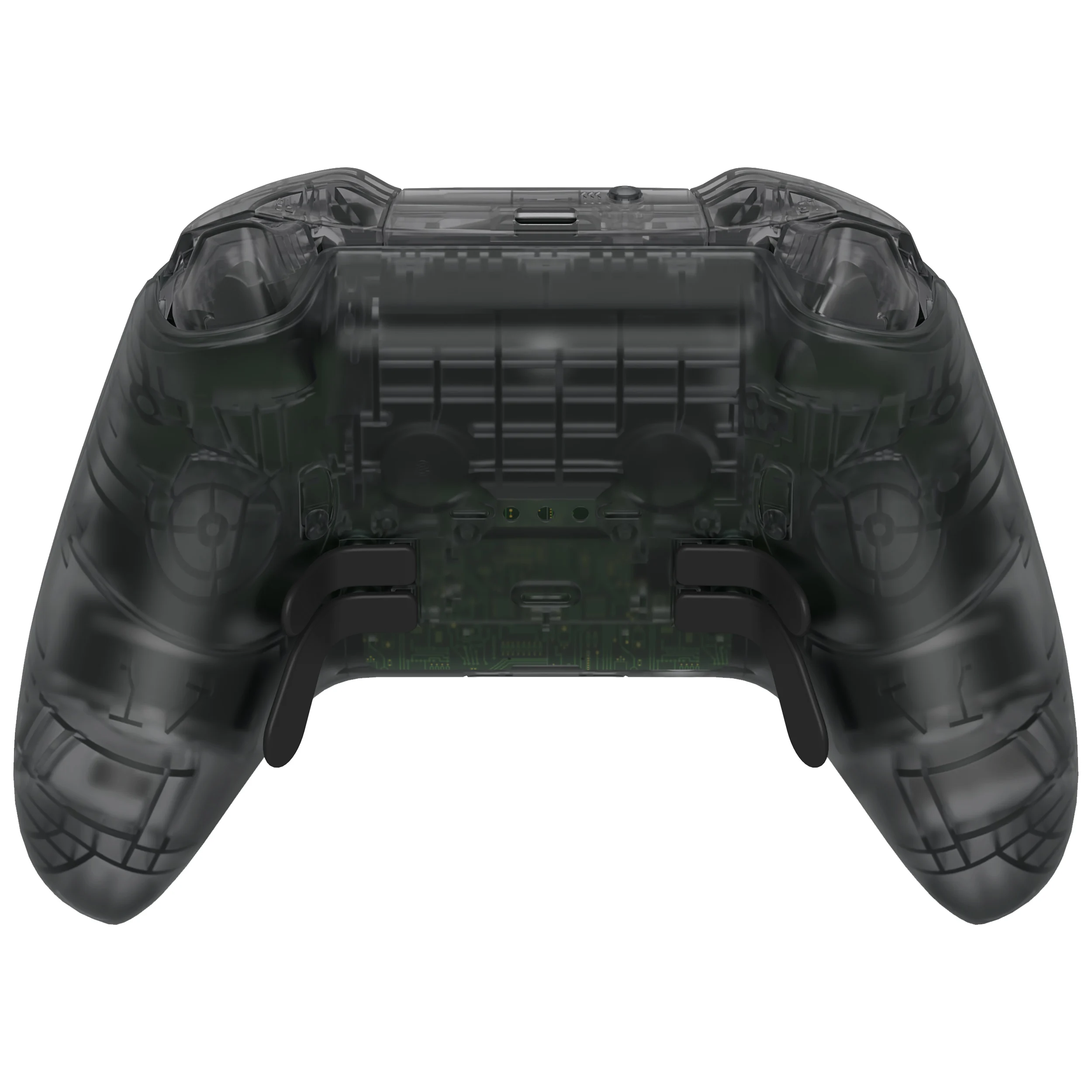 eXtremeRate Clear Full Set Shell w/Buttons Replacement Faceplate Back Plate for Xbox Elite Series 2 Core Controller - Model 1797