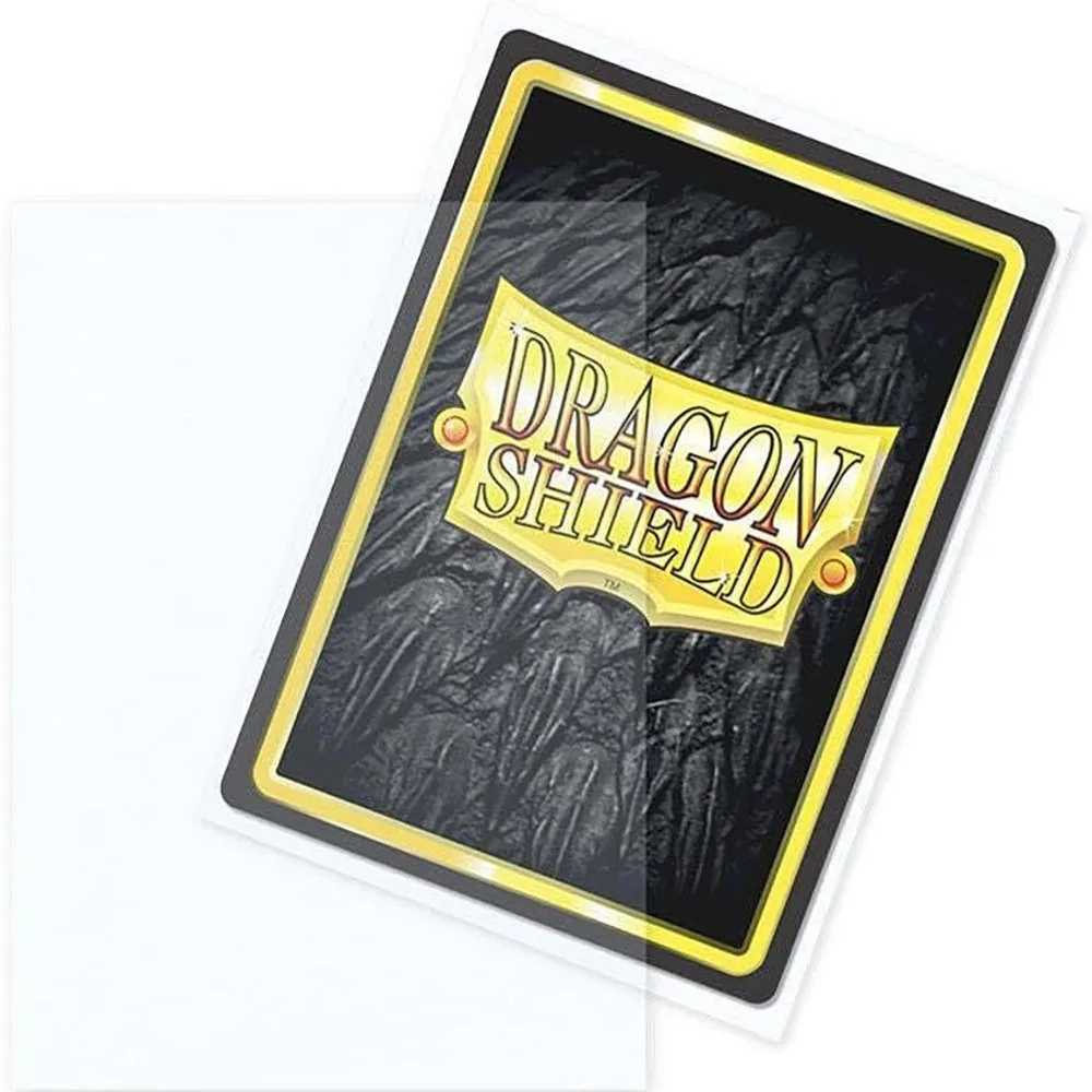 Clear Outer 100 Pcs Matte Dragon Shield: Outer Sleeves Are Smooth & Tough - Compatible with Magic PKM Cards Protector Cover