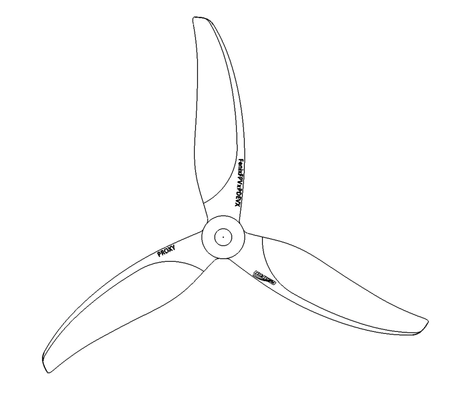 24pcs/12pairs Gemfan Proxy 5127.5 5inch 3 Blade/Tri-Blade Propeller Props FPV Freestyle For FPV Racing Freestyle Drone Parts