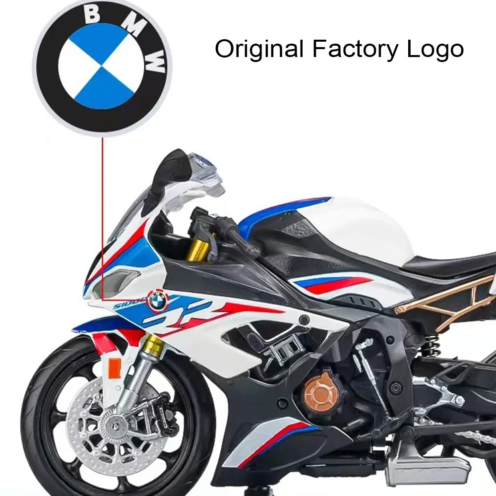 Scale 1:12 BMW S1000RR Honda CBR1000RR Alloy Diecast Motorcycle Car Miniature Model Toys Wheel Steering Vehices for Boys Gifts