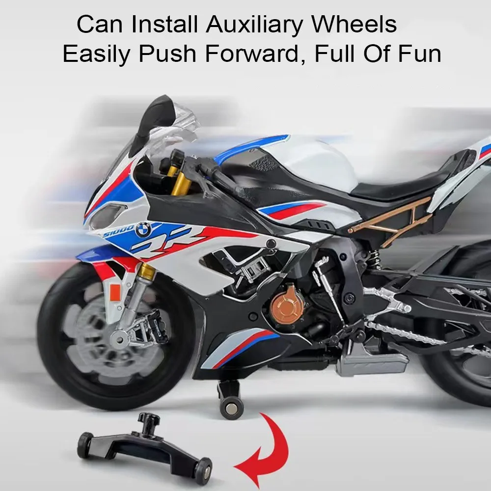 Scale 1:12 BMW S1000RR Honda CBR1000RR Alloy Diecast Motorcycle Car Miniature Model Toys Wheel Steering Vehices for Boys Gifts