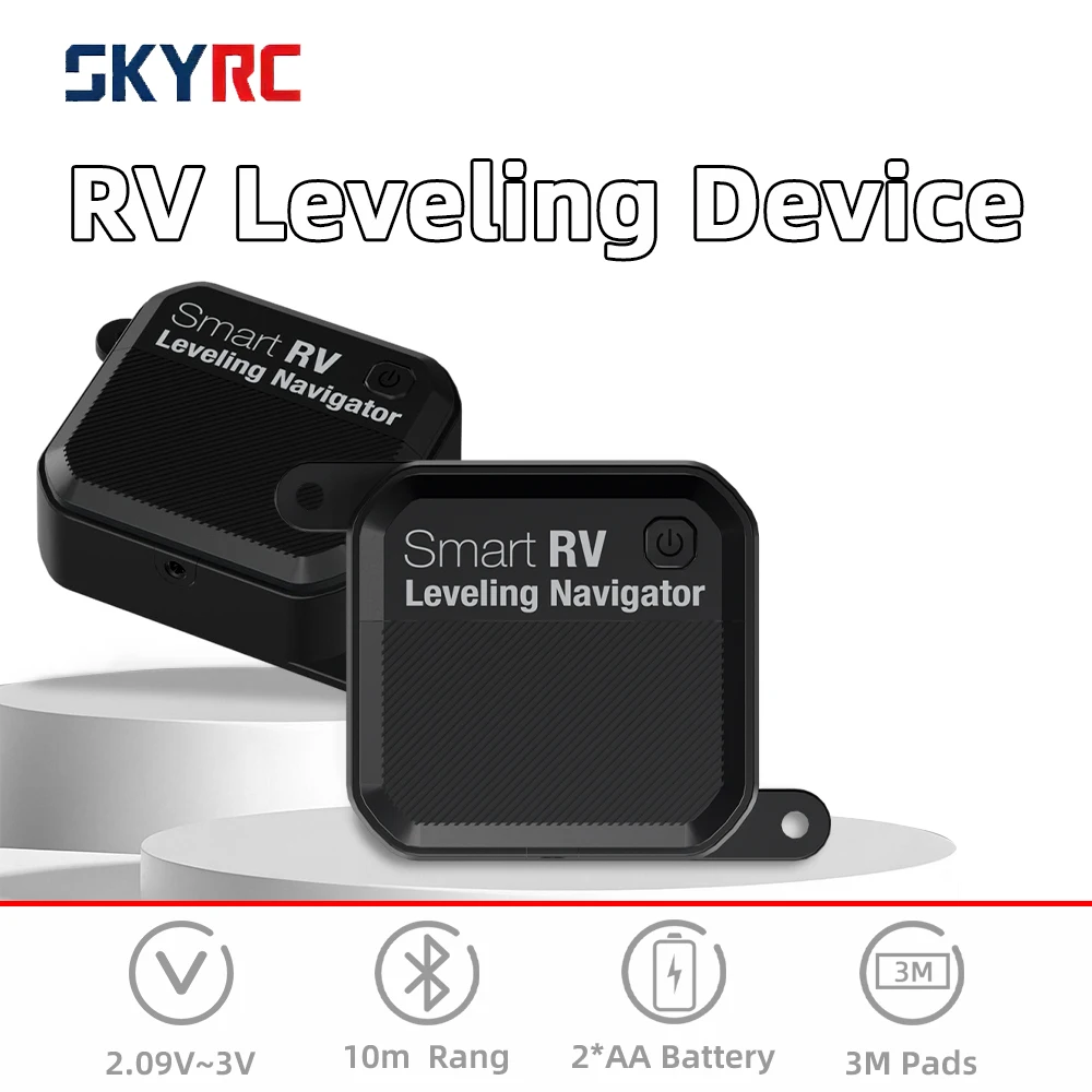 SKYRC Smart RV Leveling Navigator RV Leveling Device 10m Bluetooth for Travel Trailer Fifth Wheel Popup/Hybrid Camper Class B CA