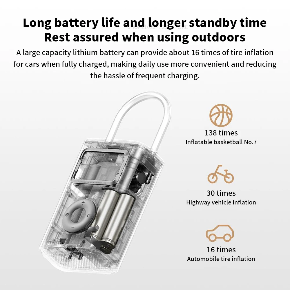 New MIJIA Air Pump 2 Pro Portable Electric Air Compressor Mi Inflatable Treasure 150psi High Pressure Motorcycle Car Soccer