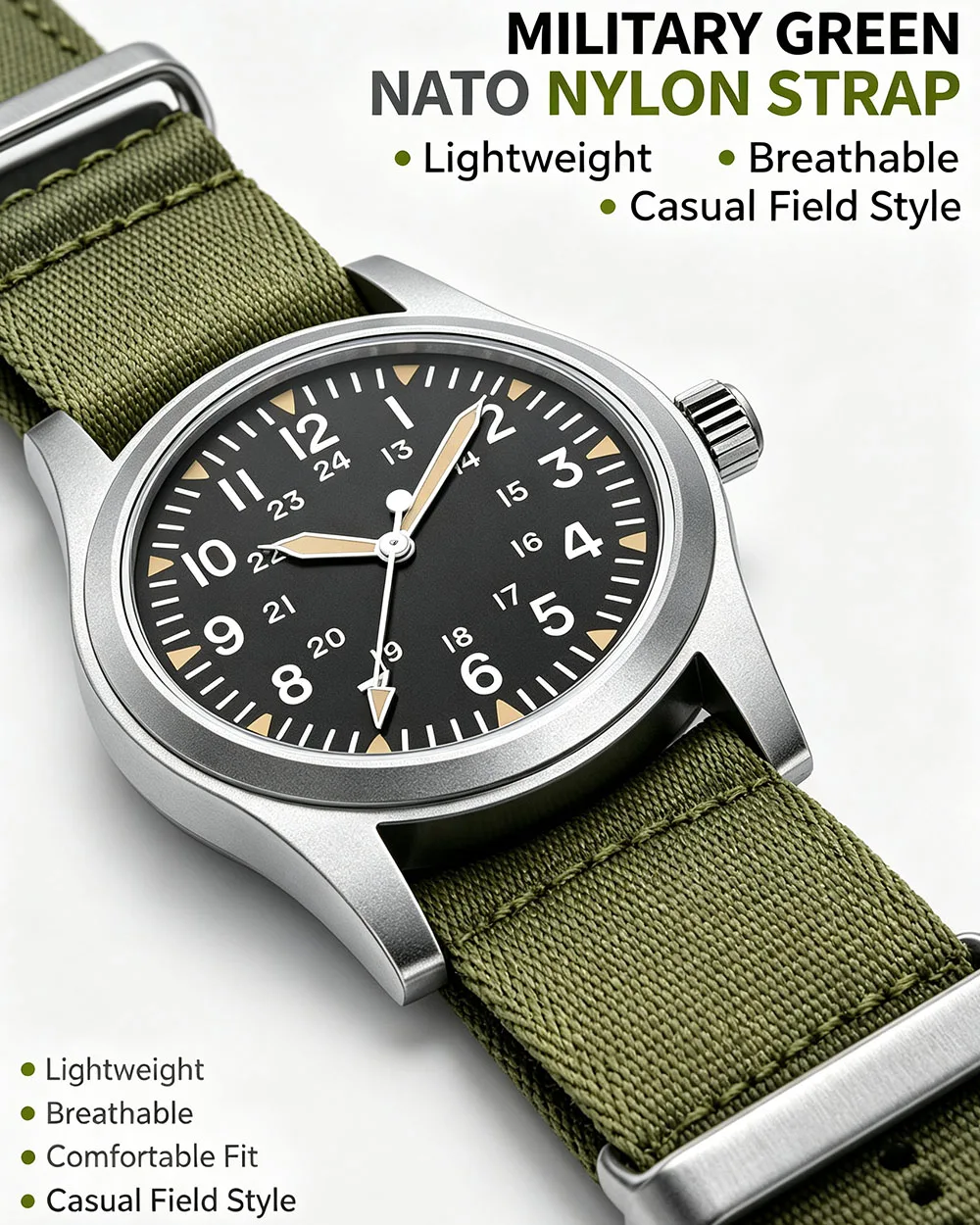 MILITREK 2025 New Military 37mm VH31 Men's Quartz Watch AR Sapphire Stainless Steel Waterproof 10Bar Luminous C3 Reloj Hombre