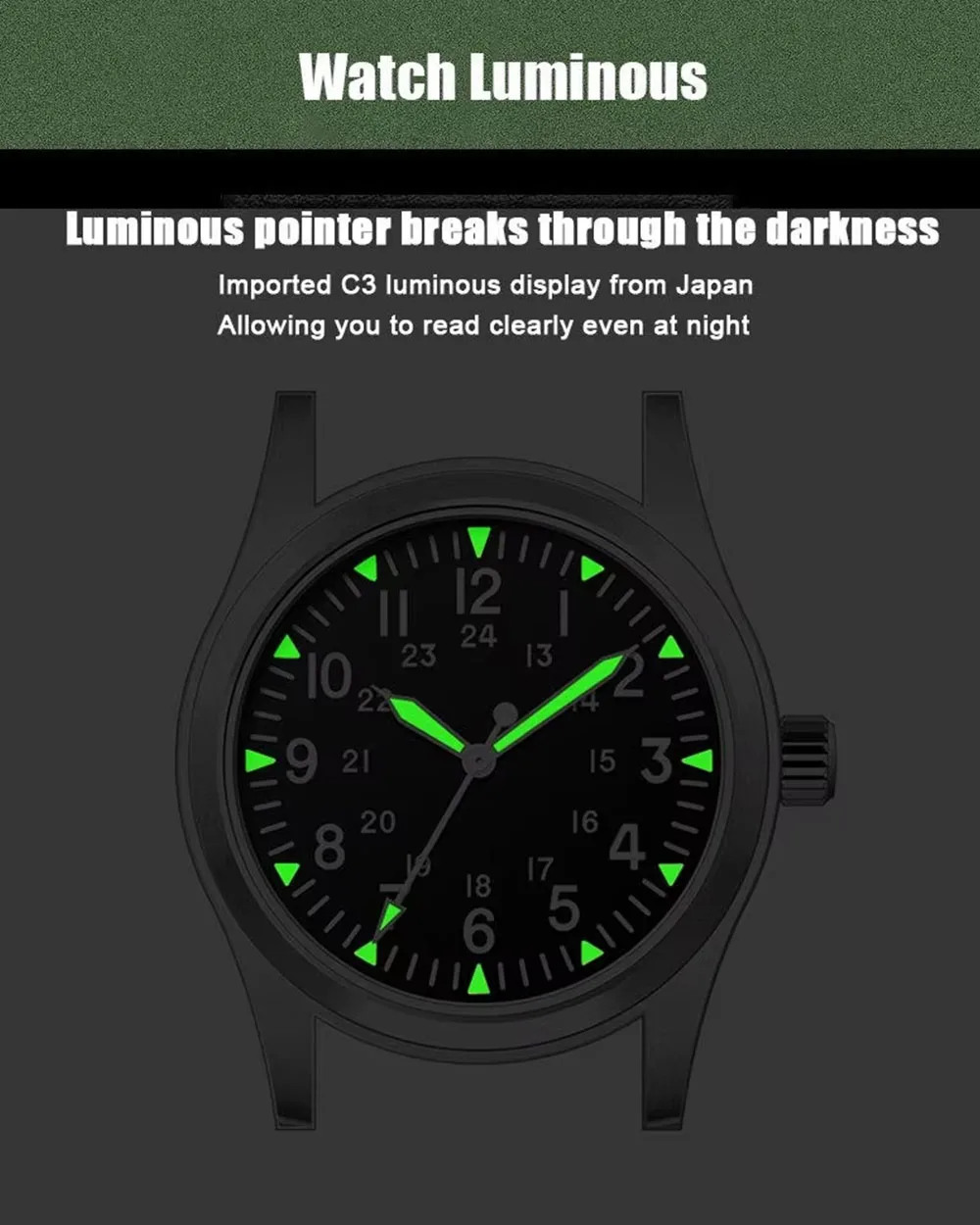 MILITREK 2025 New Military 37mm VH31 Men's Quartz Watch AR Sapphire Stainless Steel Waterproof 10Bar Luminous C3 Reloj Hombre